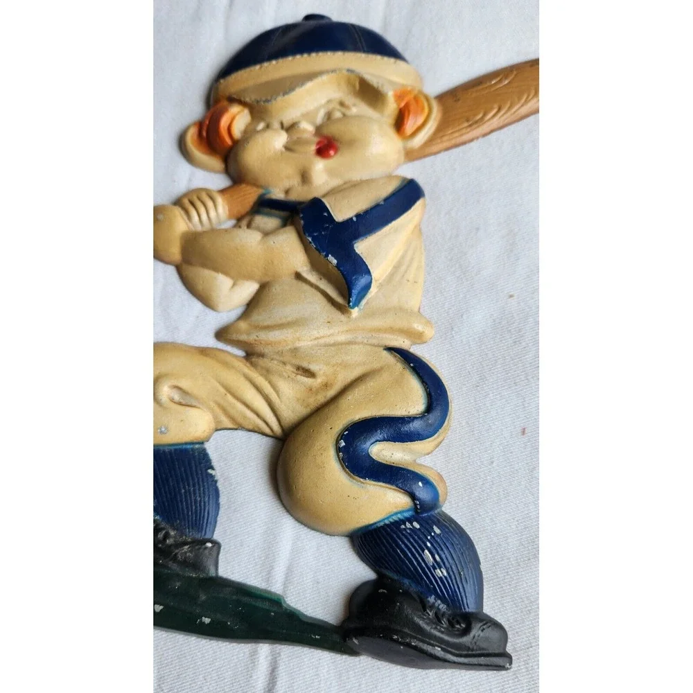 Sexton 1970's Cast Metal‎ Baseball Players Wall Paque